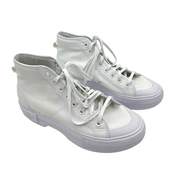 Adidas Nizza Trek Athletic Shoe  White &Gum Women Size 10 - Picture 4 of 12